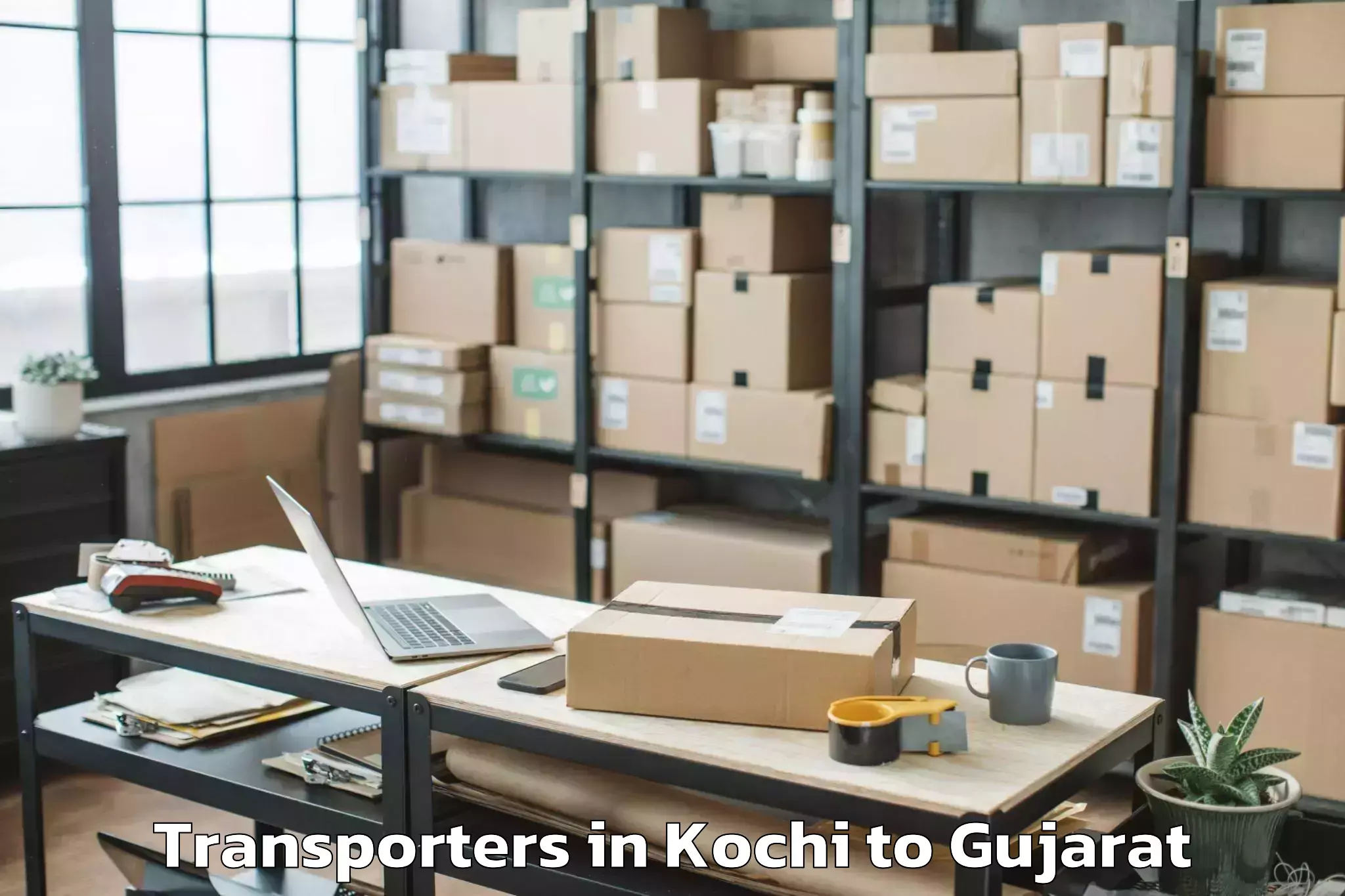 Discover Kochi to Rajkot Transporters